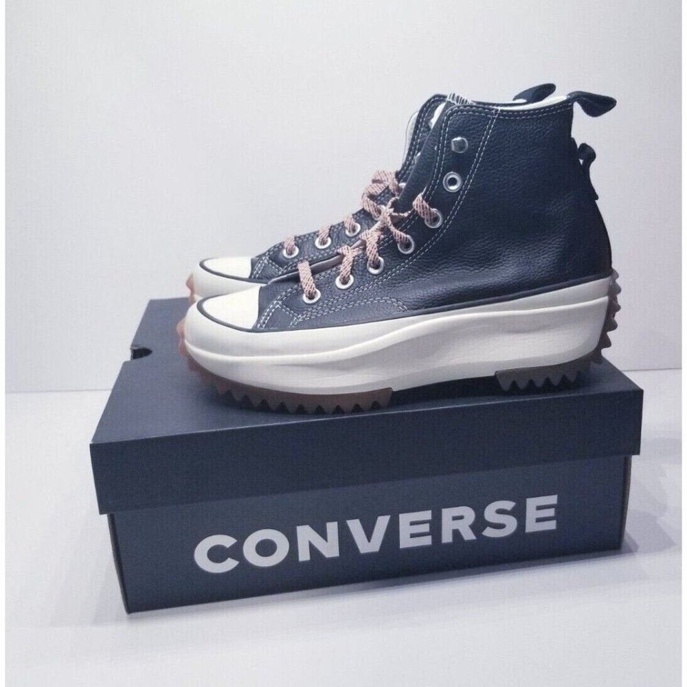 Converse Run Star Hi Leather Black - Picture 3 of 6